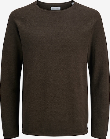 JACK & JONES Свитер 'JJEHILL' в Коричневый: спереди