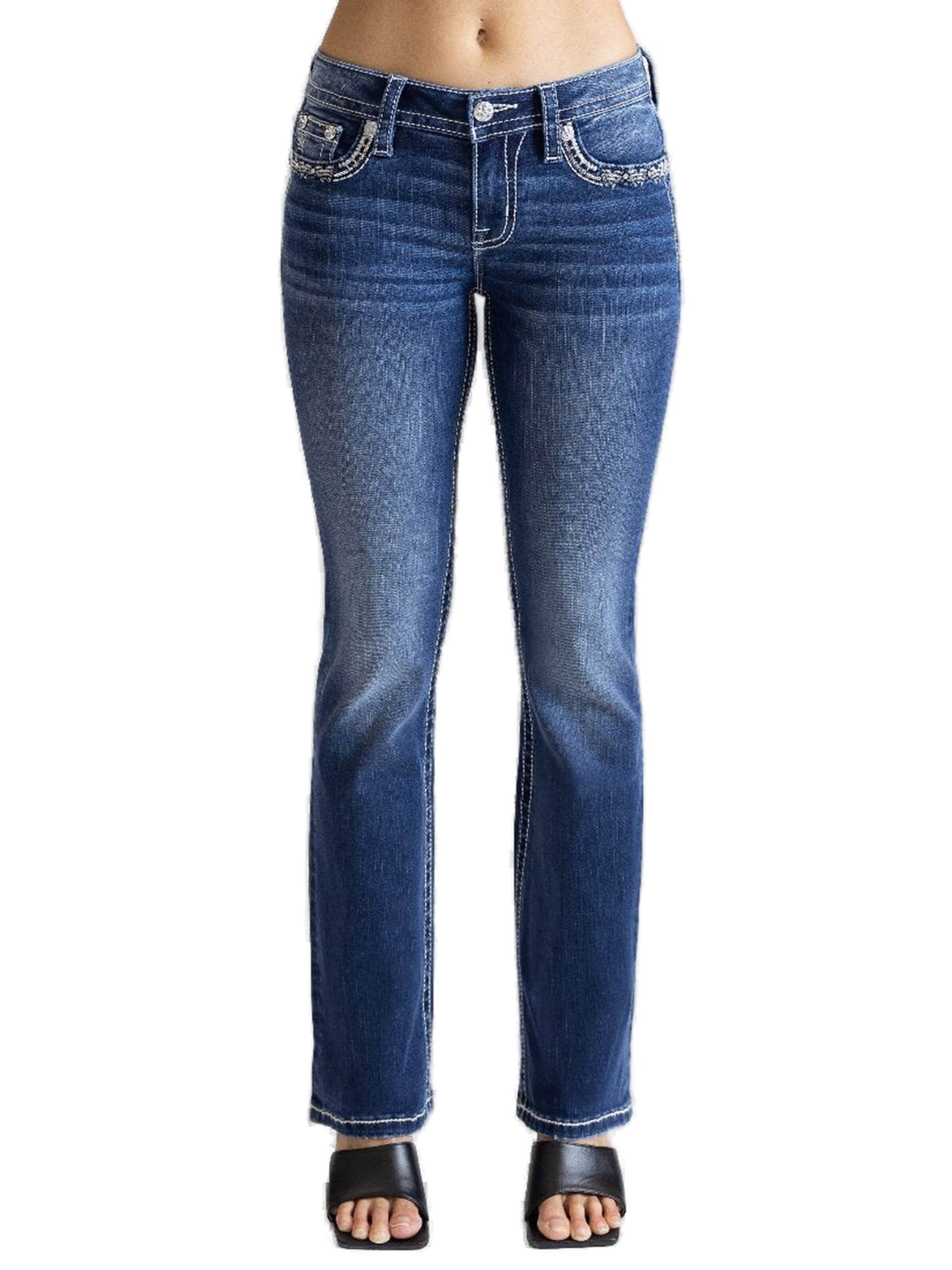 Miss Me Boot cut Jeans 'K1444 Mid-Rise Boot' in Blue