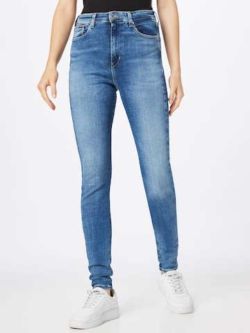 Tommy Jeans Skinny Jeans 'SYLVIA' in Blauw: voorkant