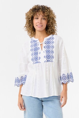 Chemisier 'CRBella' Cream en blanc : devant