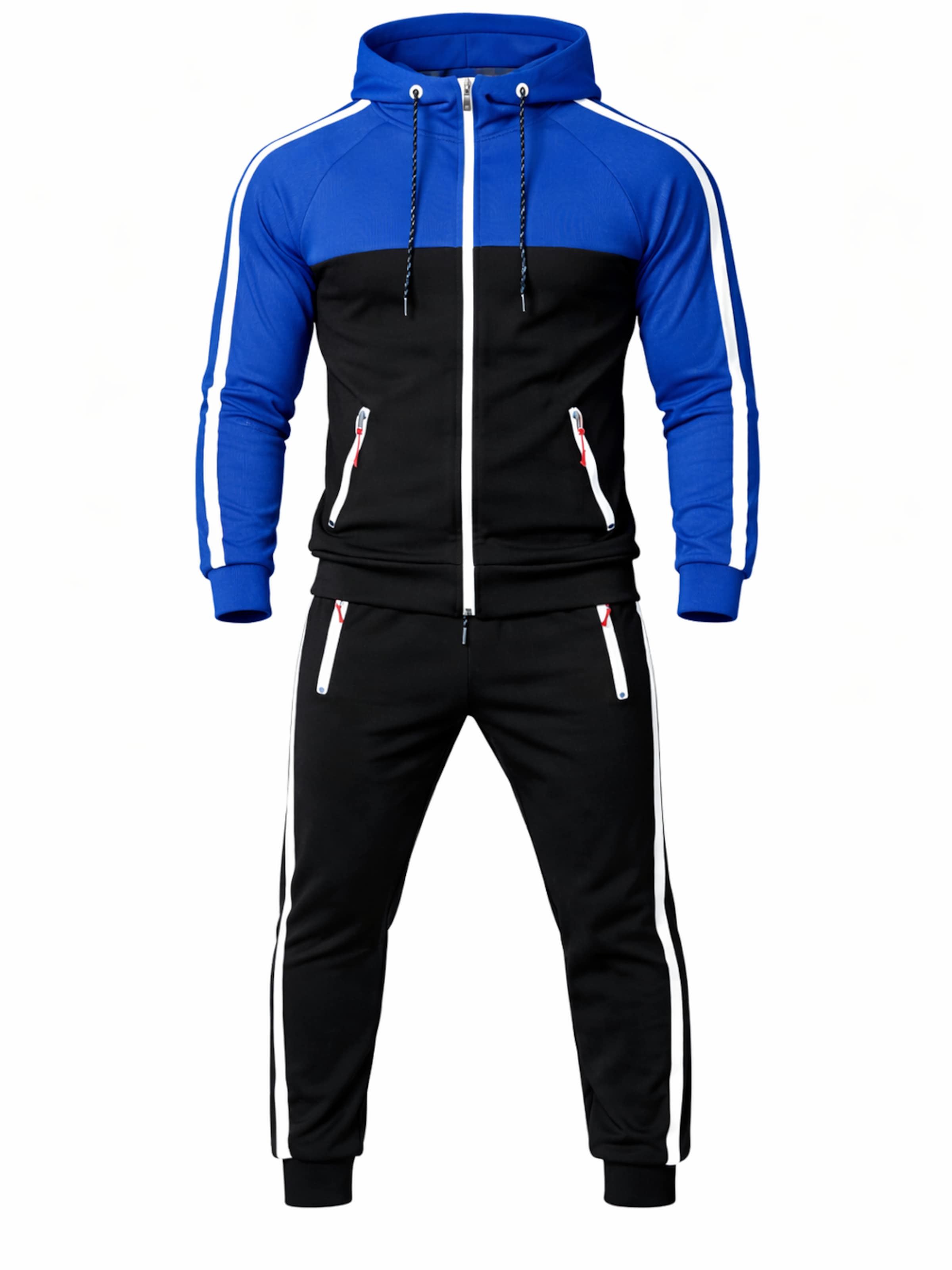 L.Gonline Sweatsuit 'Herren Jogginganzug Freizeitanzug Sportlich 3750' in Blue: front