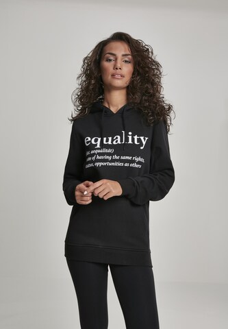 Merchcode Sweatshirt 'Equality Definition' in Schwarz: predná strana