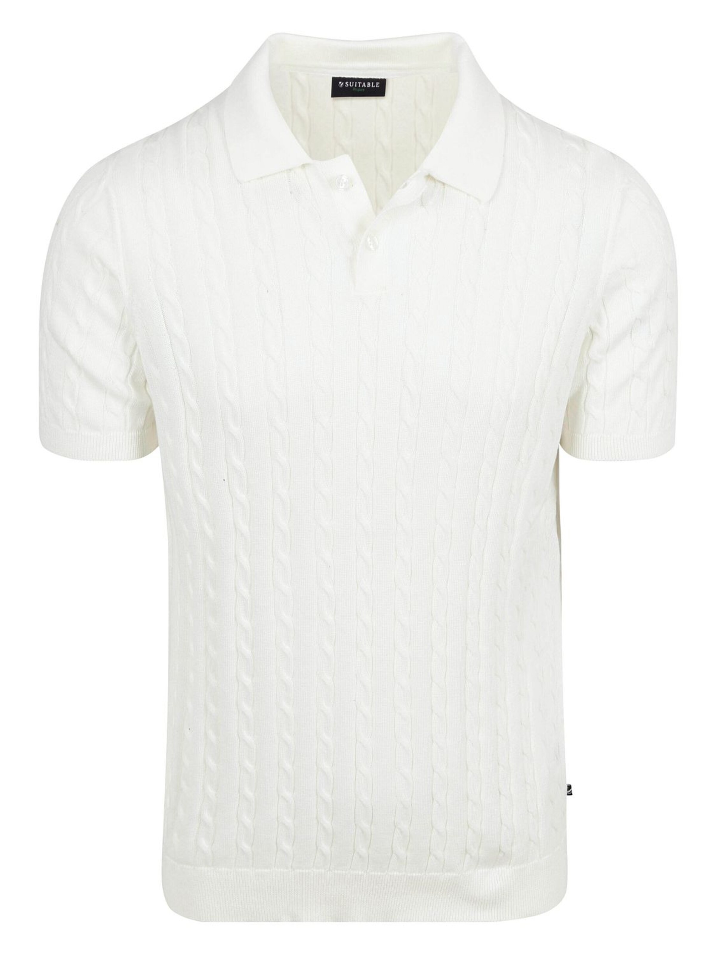Suitable Shirt 'Drop Needle' in L in de kleur Offwhite, Productweergave