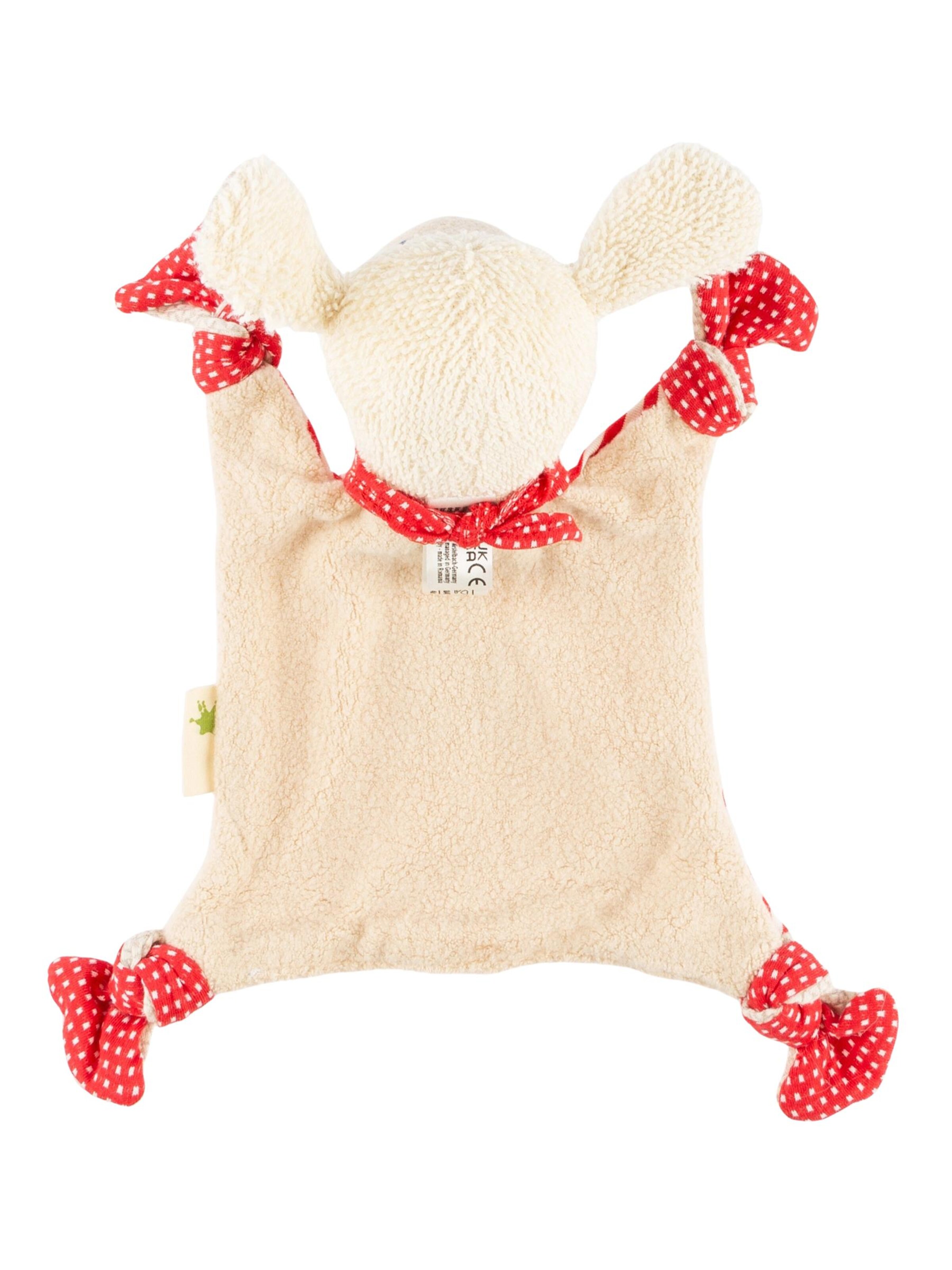 SIGIKID Kuscheltiere 'Schnuffeltuch Natural Stripes Green Collection'‌‌ in Rot