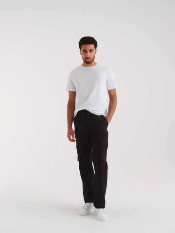 TRAPP Loosefit Cargobroek 'Jaron' in Zwart