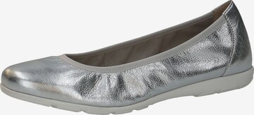 CAPRICE Ballet Flats in Silver: front