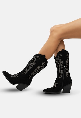 Stivale da cowboy di Salinyang in nero