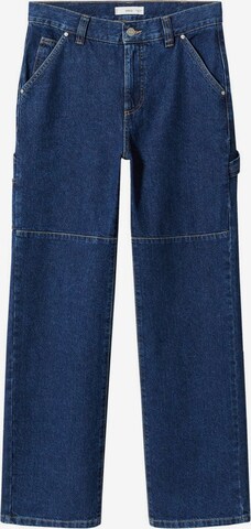 Wide leg Jeans 'kyomi' de la MANGO pe albastru: față