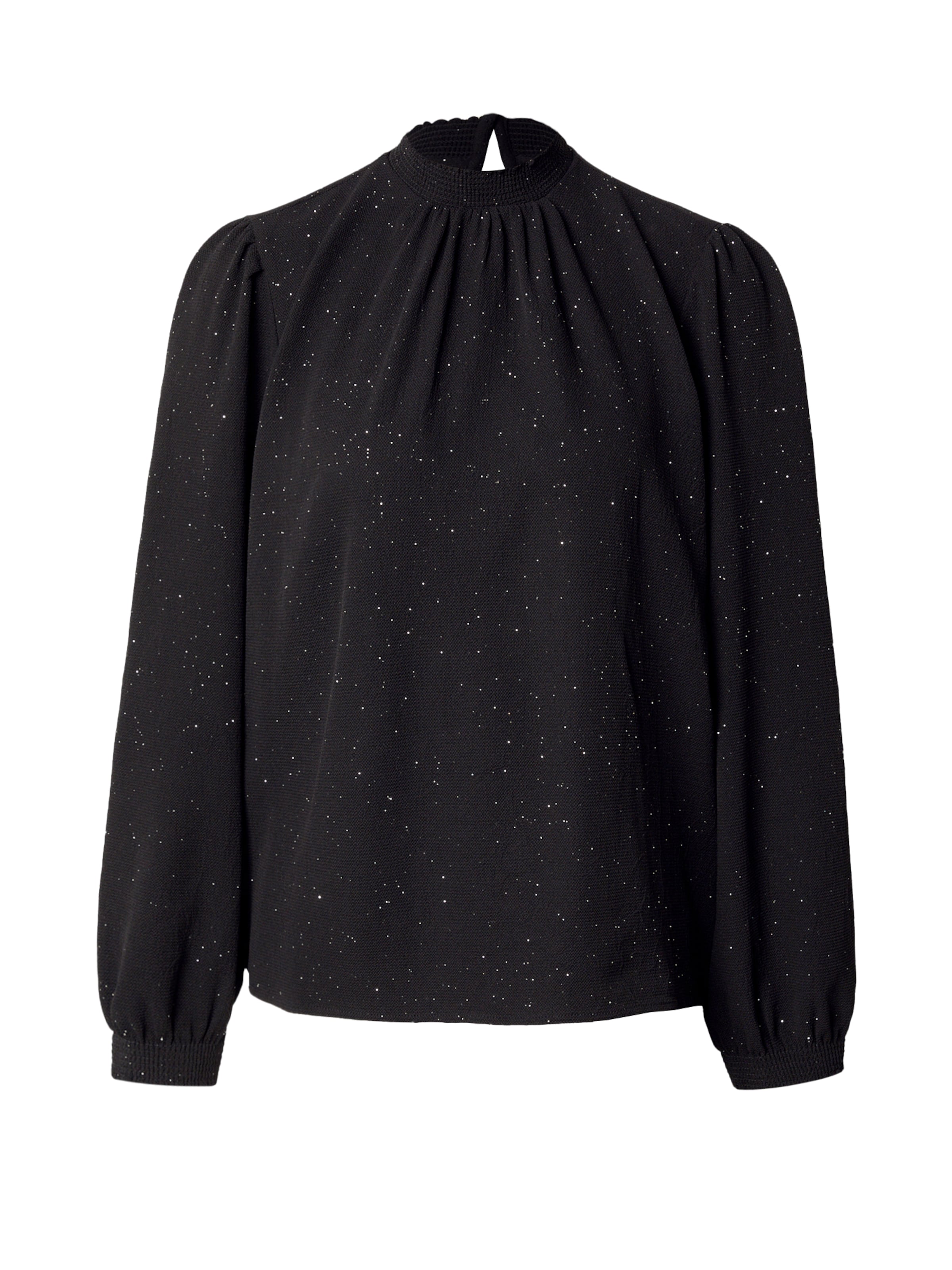 QS Bluse in Schwarz: Vorderseite