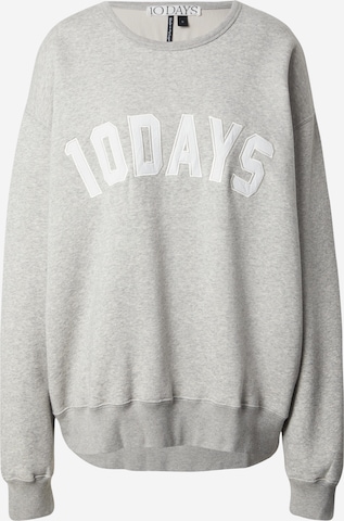 Sweat-shirt 'THE STATEMENT' 10Days en gris : devant