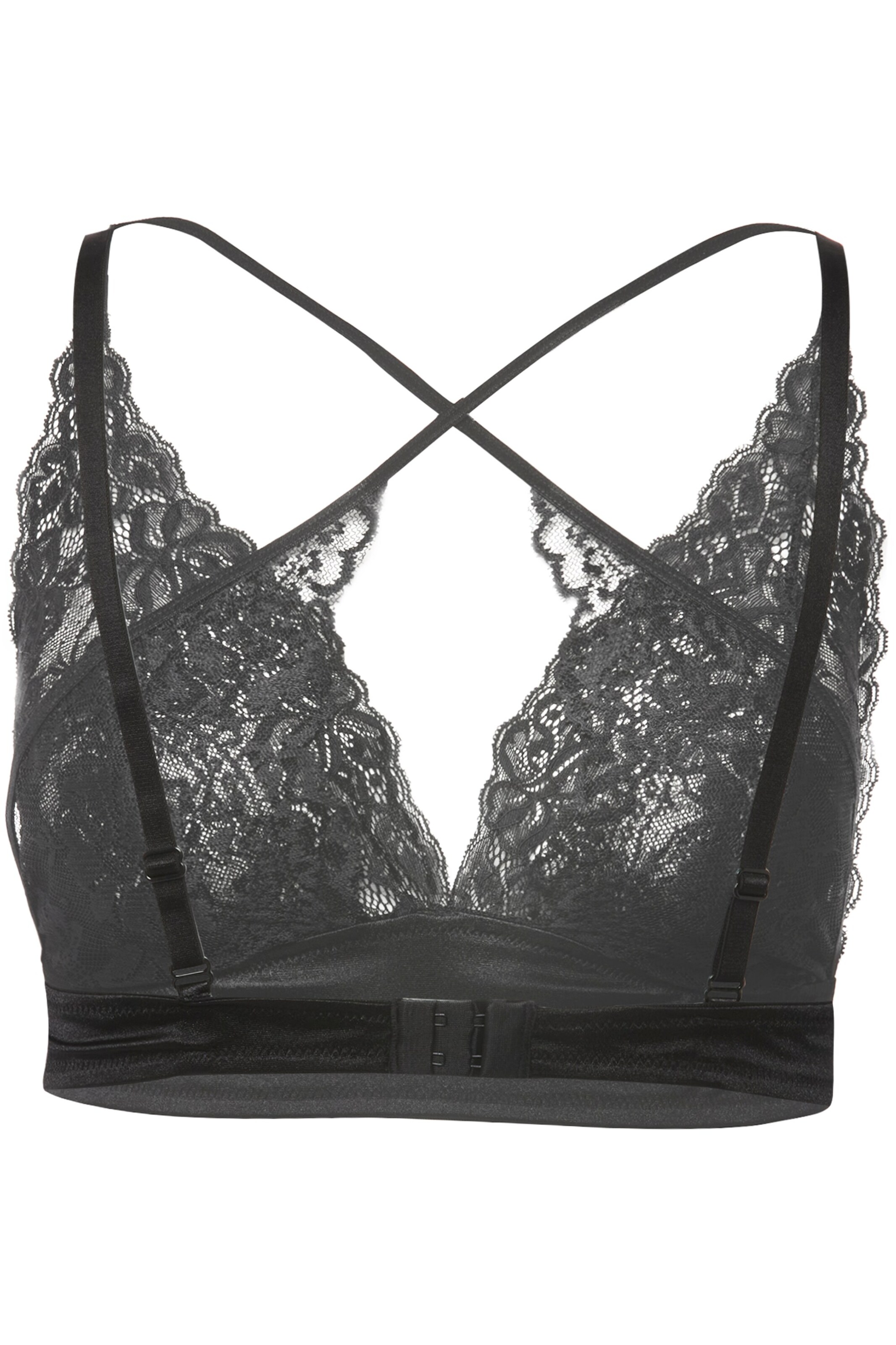 Ulla Popken Bustier BH in Schwarz