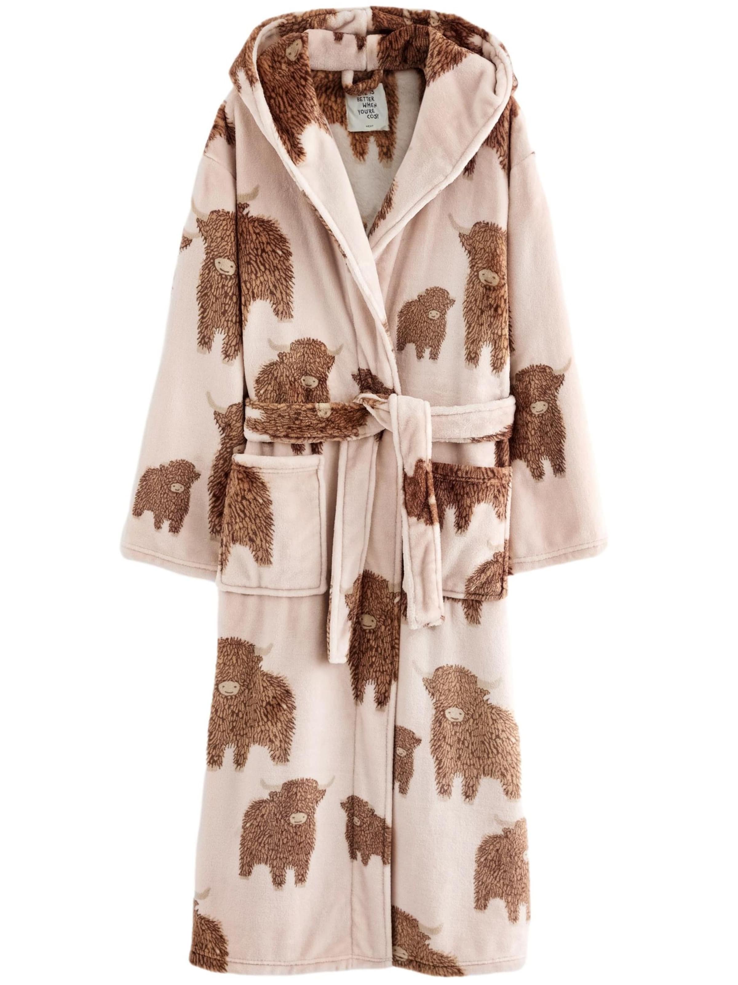 Next Hosszú fürdőköpeny 'Hamish' - bézs: elől