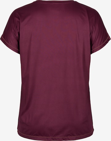 Active by Zizzi Functioneel shirt 'ABASIC' in Rood