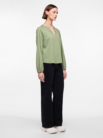 PIECES Blouse 'DREW' in Green