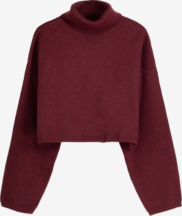 Pull-over Bershka en rouge : devant