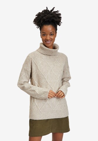 Cartoon Sweater in Beige: front