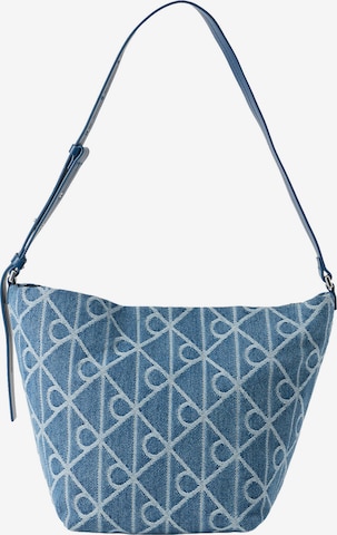 Sac bandoulière Calvin Klein en bleu : devant