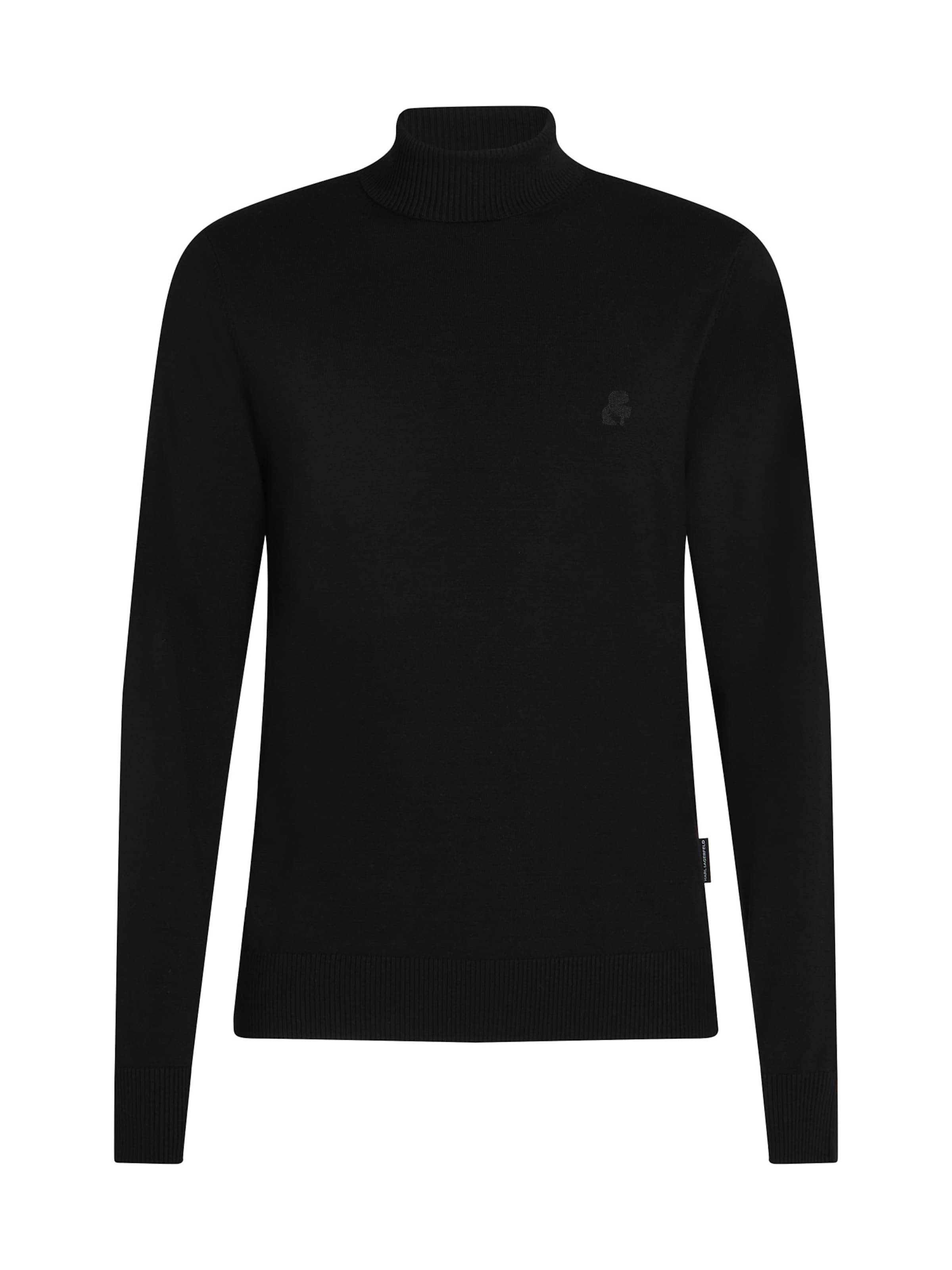 Karl Lagerfeld Πουλόβερ σε μαύρο: μπροστά