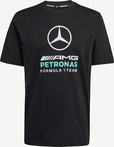 Sportiniai marškinėliai 'Mercedes-AMG Petronas Formula 1 Team DNA' iš ADIDAS PERFORMANCE, spalva – turkio spalva / juoda / balta, Prekių apžvalga