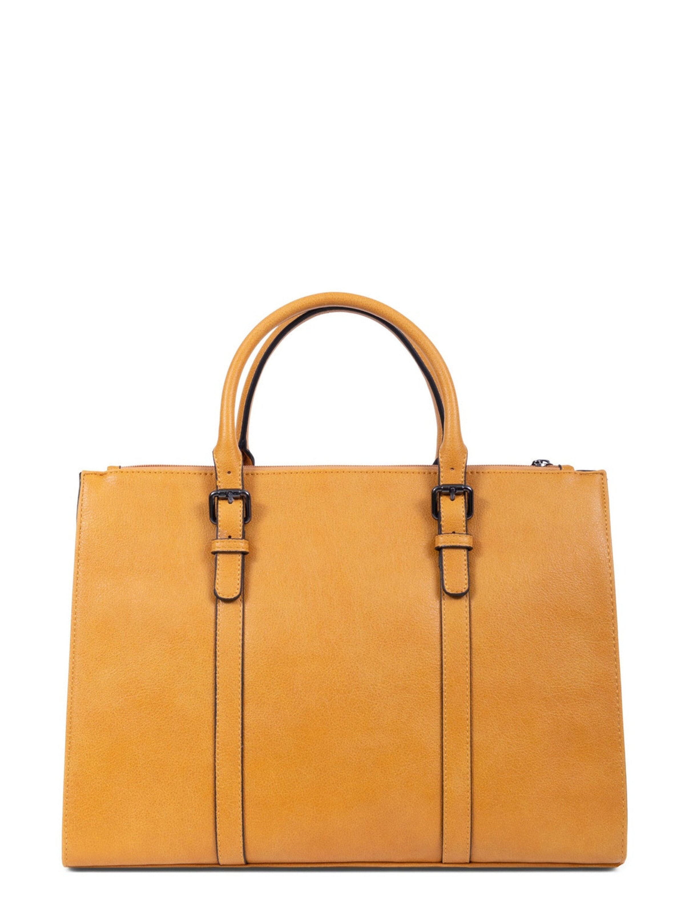 Borsa a mano 'Gracieuse' di Hexagona in giallo