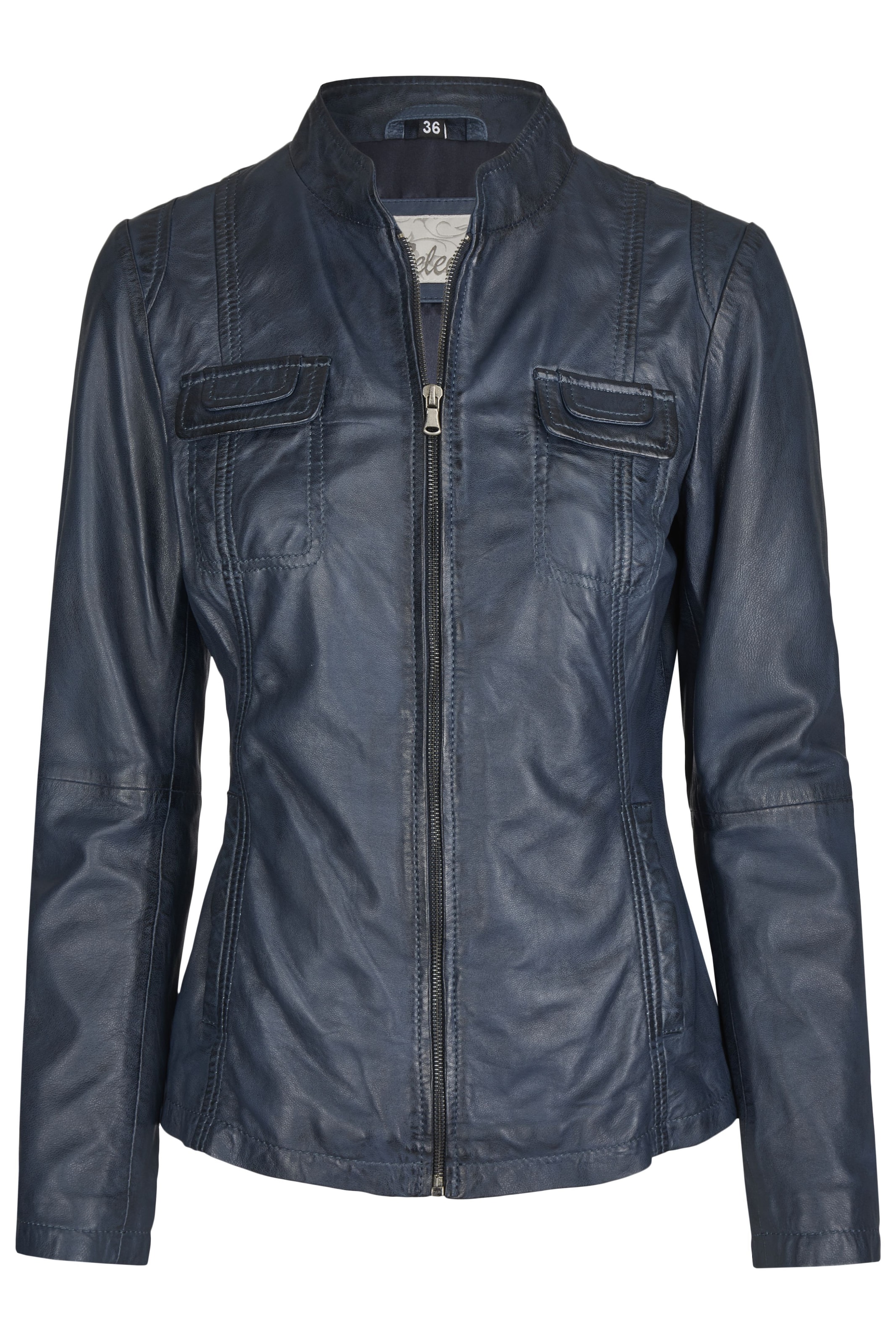 7ELEVEN Tussenjas 'SEFelida' in Blauw: voorkant