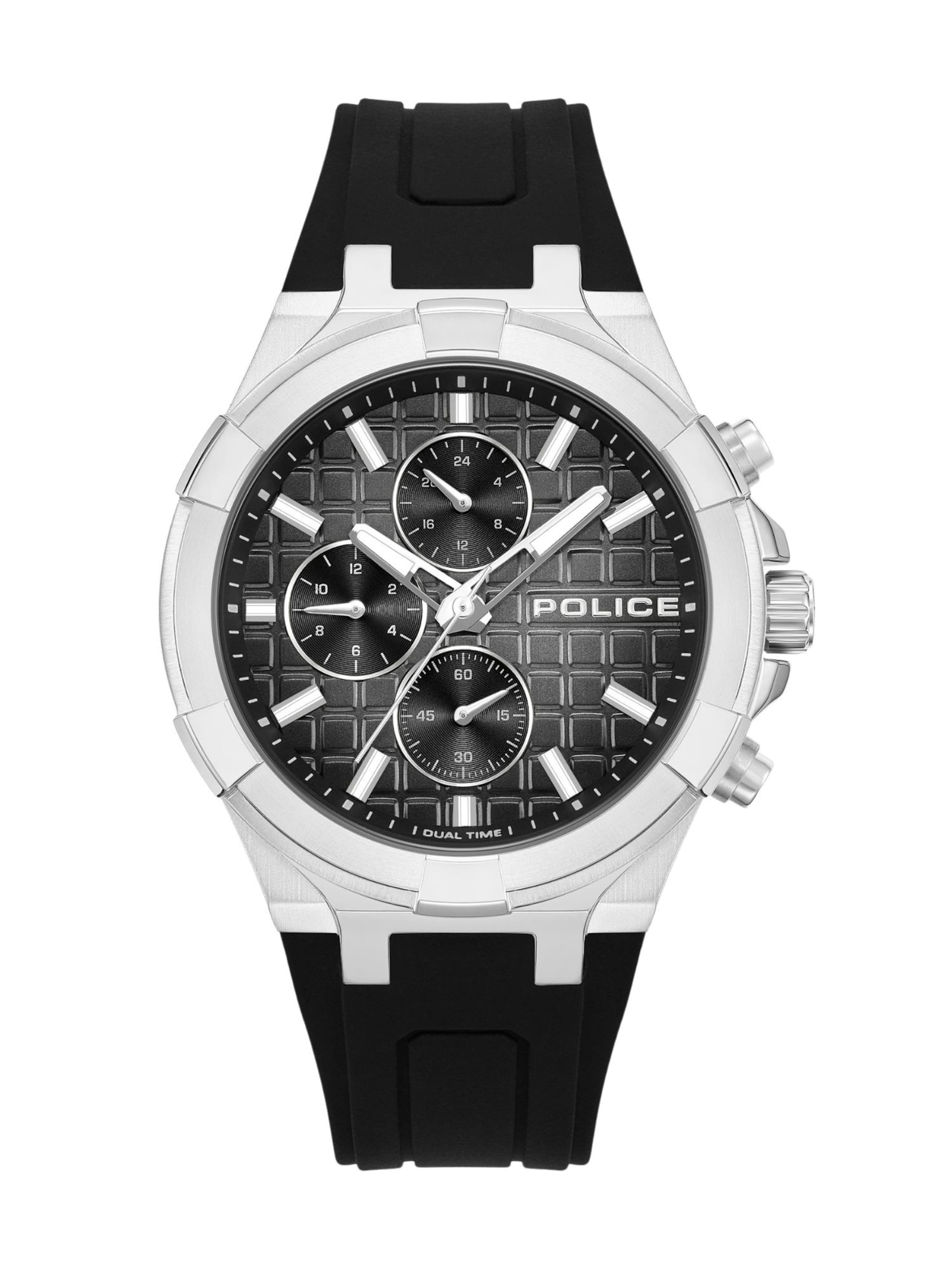 POLICE Analog watch ' Guardian ' in Black: front