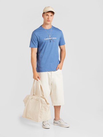 Calvin Klein Jeans T-Shirt 'Hero' in Blau