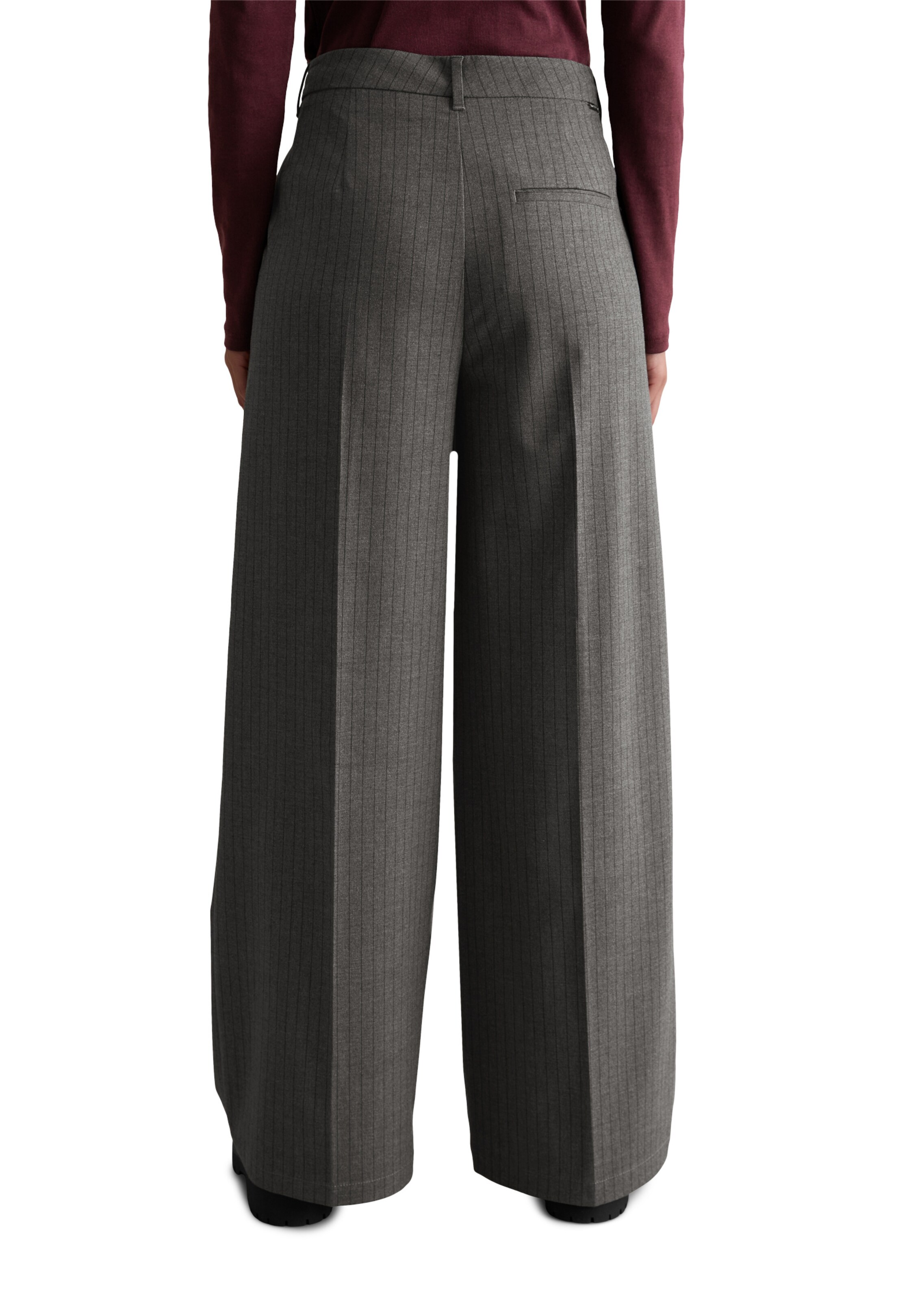 Marc O'Polo DENIM Loosefit Hose in Grau: Vorderseite