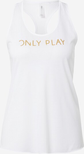 ONLY PLAY Haut de sport 'MOE' en jaune d'or / blanc, Vue avec produit