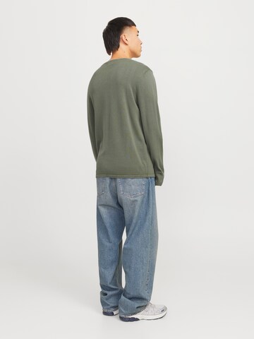 Regular fit Pullover 'JJLeo' di JACK & JONES in verde