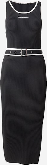 Karl Lagerfeld Pletena haljina u crna / bijela, Pregled proizvoda