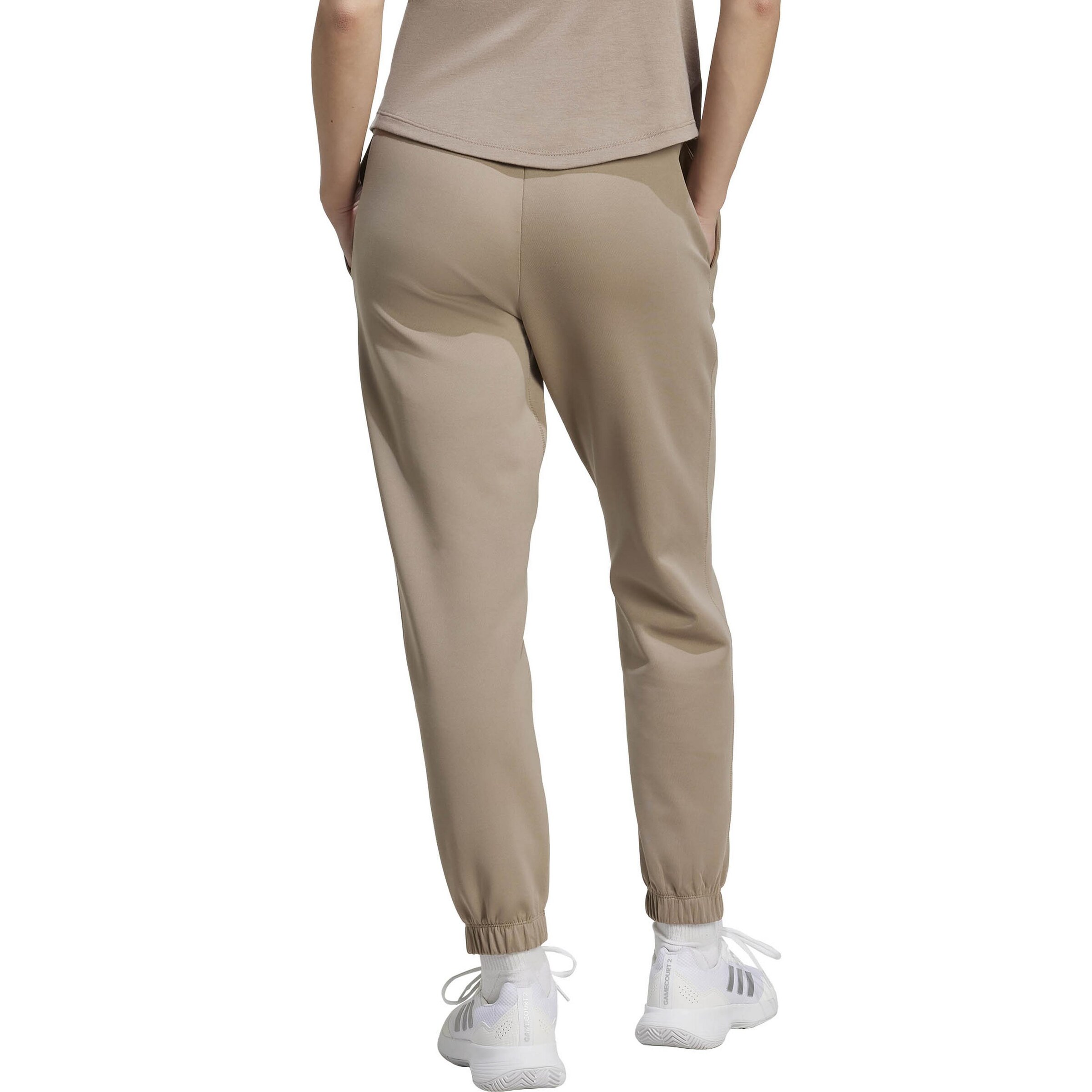 ADIDAS PERFORMANCE Tapered Workout Pants 'MOTION ES' in Beige