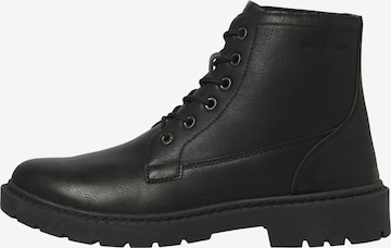 pelēks JACK & JONES Klasiskie šņorzābaki: no priekšpuses