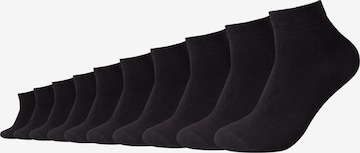 camano Socken in Schwarz: Vorderseite