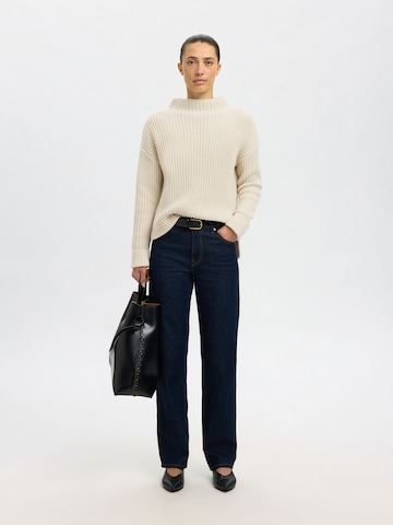 SELECTED Sweater 'SLFSelma Sus' in Grey