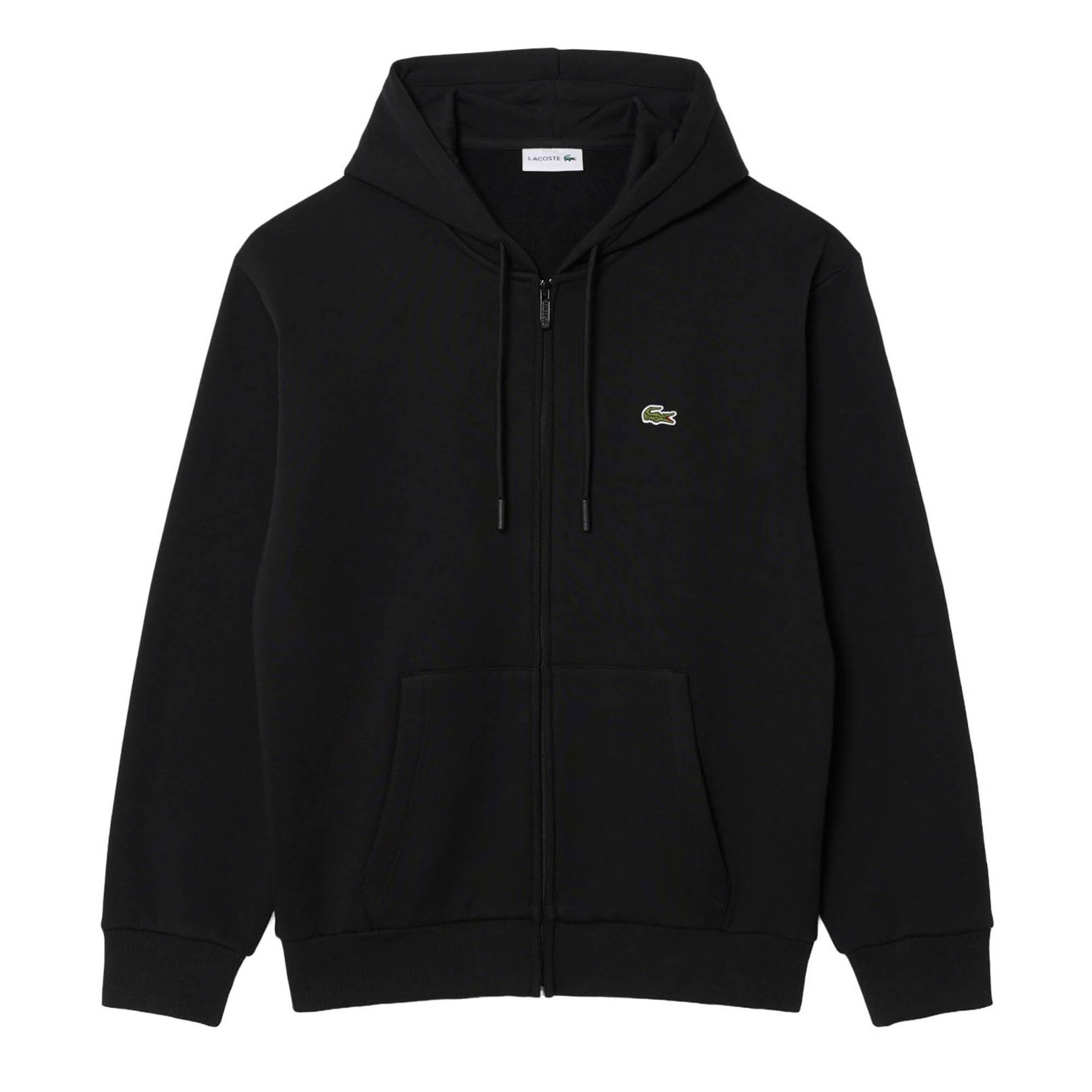 Veste de survêtement LACOSTE en noir : devant