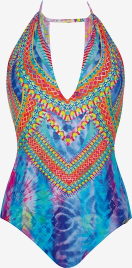 SUNFLAIR Badeanzug in XL/A in blau / orange / pink / weiß, Produktansicht