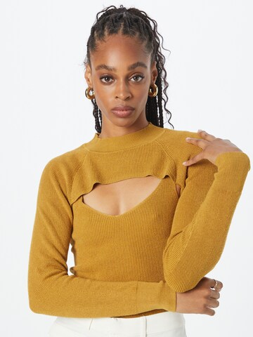 JDY Sweater 'SIBBA' in Yellow: front