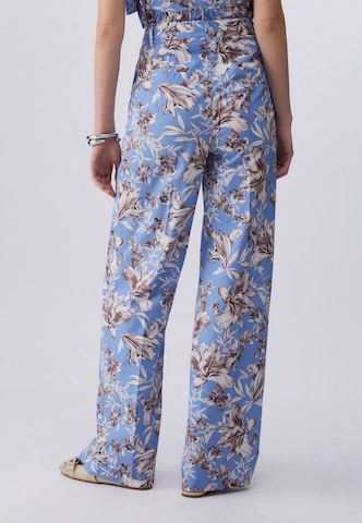 Wide Leg Pantalon à plis Liu Jo en bleu