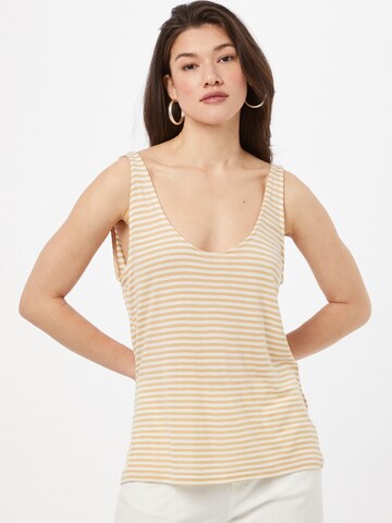 mbym Top 'Jenna' in Beige: voorkant