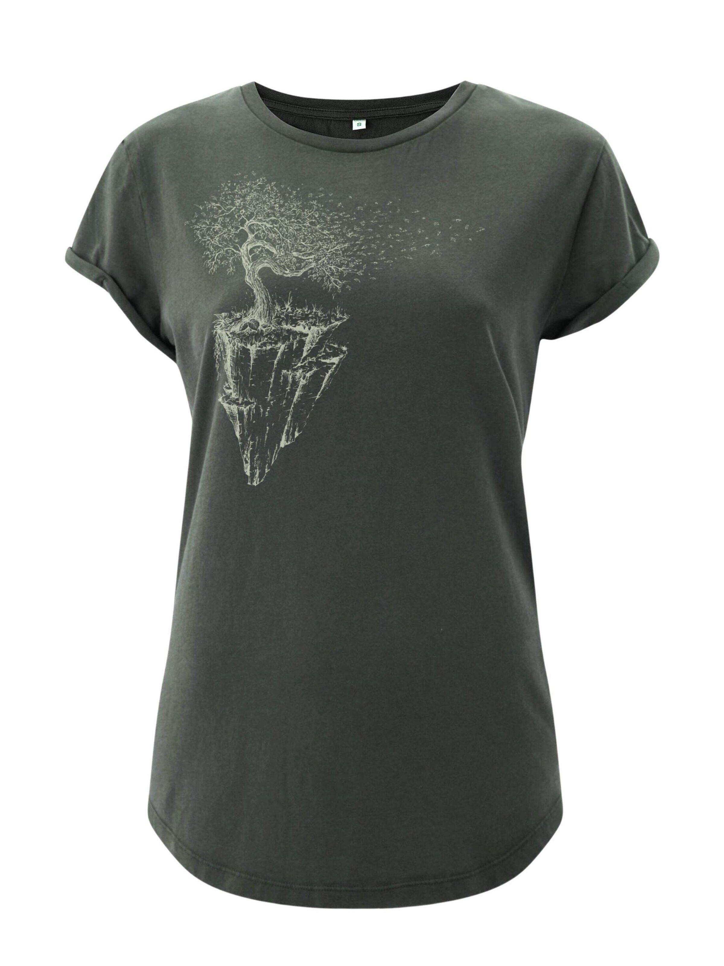 Life-Tree Shirt 'Fairwear  Maple Island'‌‌‌ in Grün: Vorderseite