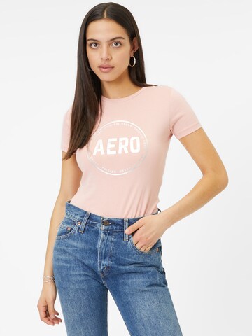 AÉROPOSTALE T-Shirt 'JUN' in Pink: Vorderseite