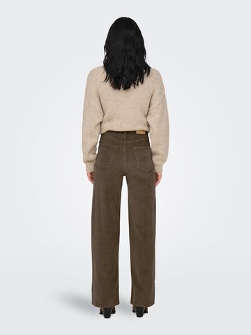 ONLY Wide leg Broek 'ONLHOPE' in Groen