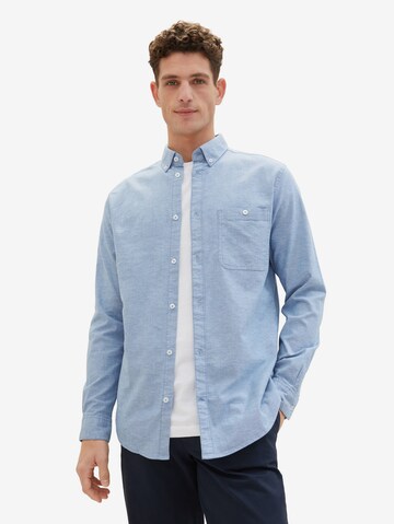 Coupe regular Chemise TOM TAILOR en bleu