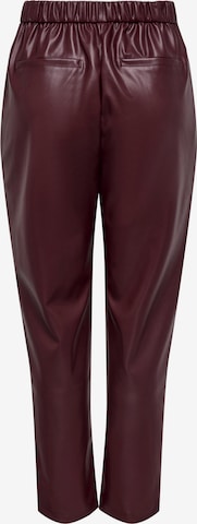 ONLY Regular Pleat-Front Pants 'LINA' in Red