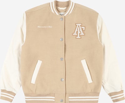 Abercrombie & Fitch Prijelazna jakna u bež / bijela, Pregled proizvoda
