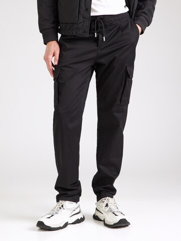 REPLAY Regular Cargo trousers in Black: front