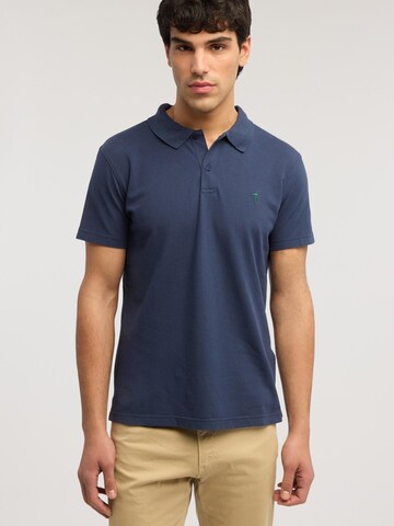 Trussardi - Camiseta de fútbol en azul: frente