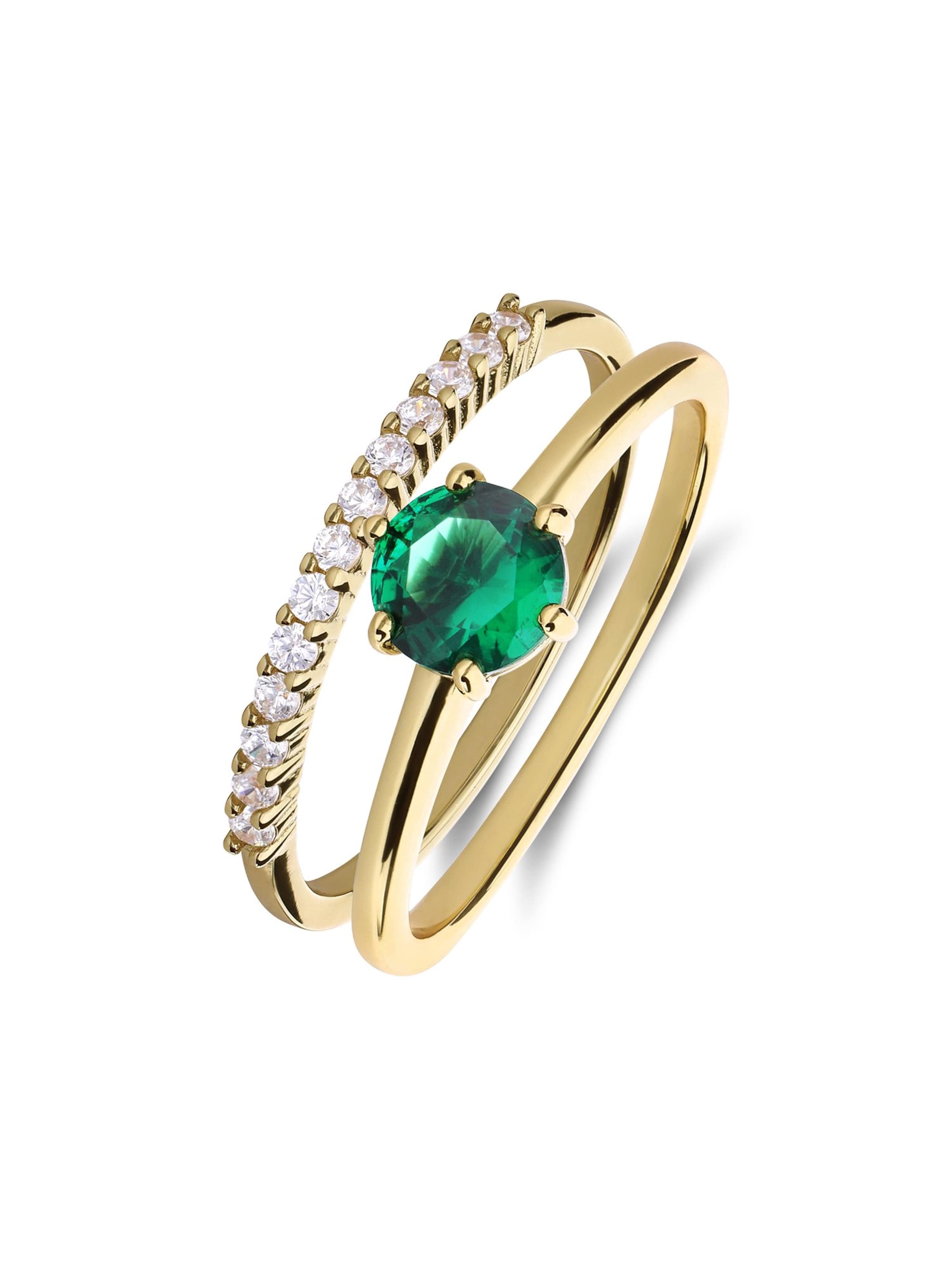 Lucardi Ring in Goud: voorkant