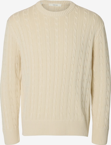 SELECTED - Pullover 'SLMBRAUN' em bege: frente